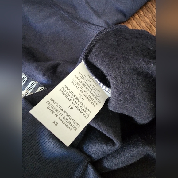 Champion Mens Fleece Pullover , XS ,Navy Blue - Picture 7 of 8